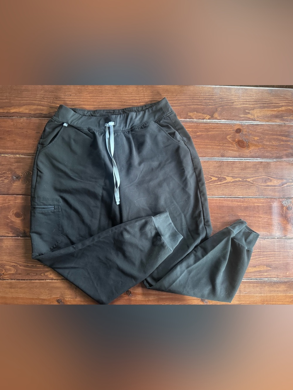 FIGS High Waisted Zamora Jogger Scrub Pants Black XL